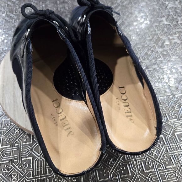 🐢 RARE Vintage Sesto Meucci Slip-on Mules Open heel size 6.5 made in Italy! - Picture 6 of 11